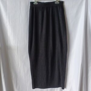 Outlander Black Knit split front Skirt Womens Size M